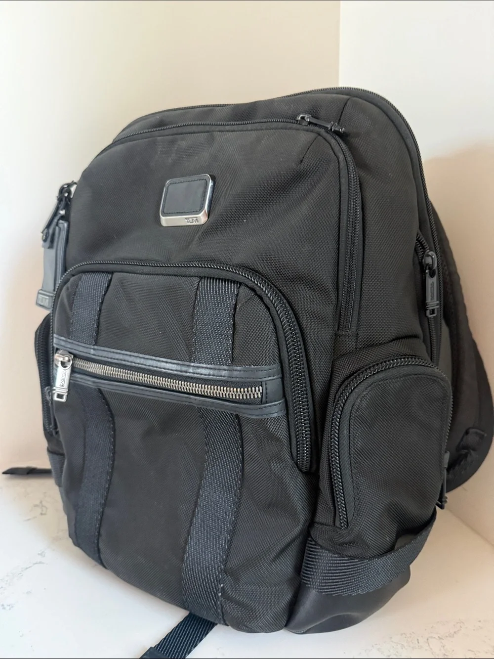 Tumi Alpha Bravo Nathan Backpack Business Laptop Bag in Black Color